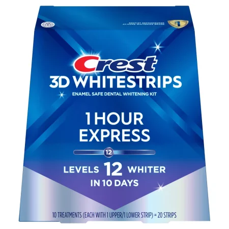 Crest 3D Whitestrips 1 Hour Express Full Box