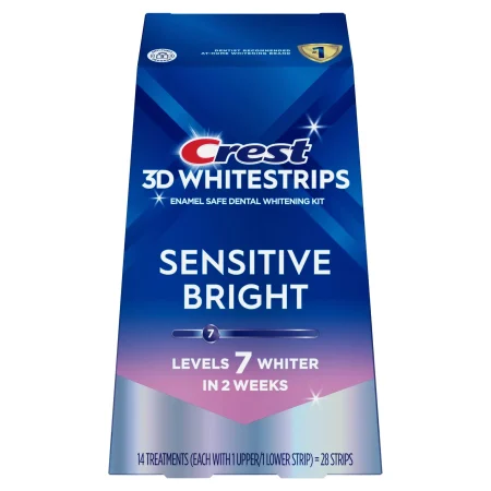 Crest 3D Whitestrips Sensitive Bright Full Box
